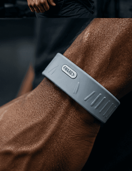 4Ward band on wrist